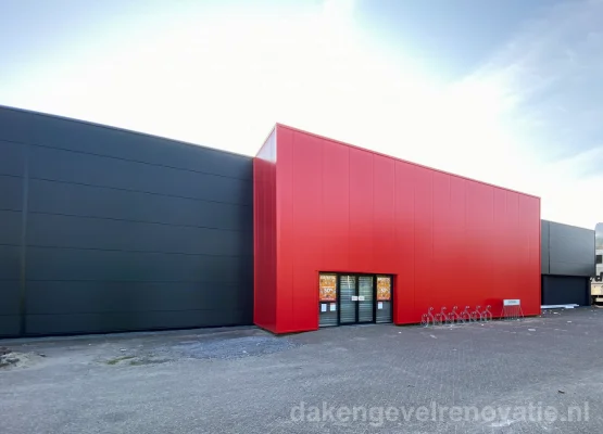 Nieuwe gevelbeplating