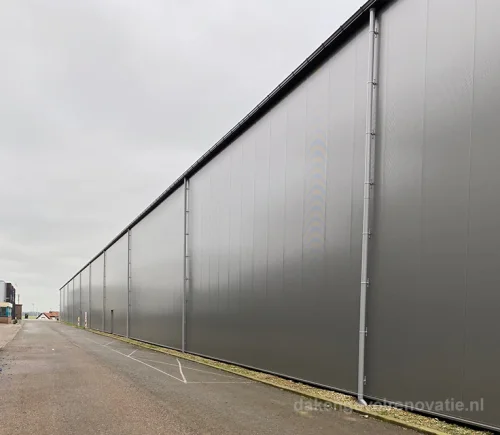 Nieuwe gevelbeplating Gouderak