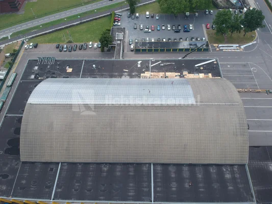 Nieuwe lichtstraat plaatsen